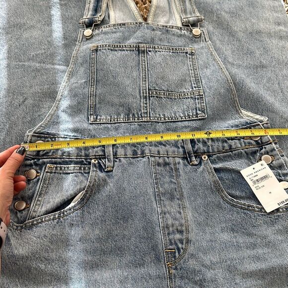Good American Good ‘90s Overall Jumpsuit Size 10 - Picture 7 of 10